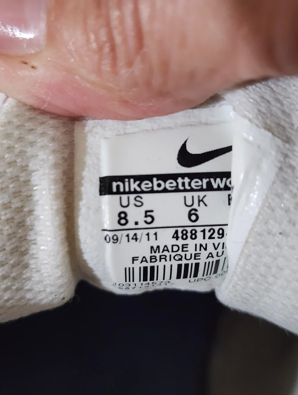 Nike White Sneakers with Lavender Accents - Women’s Athletic Shoes